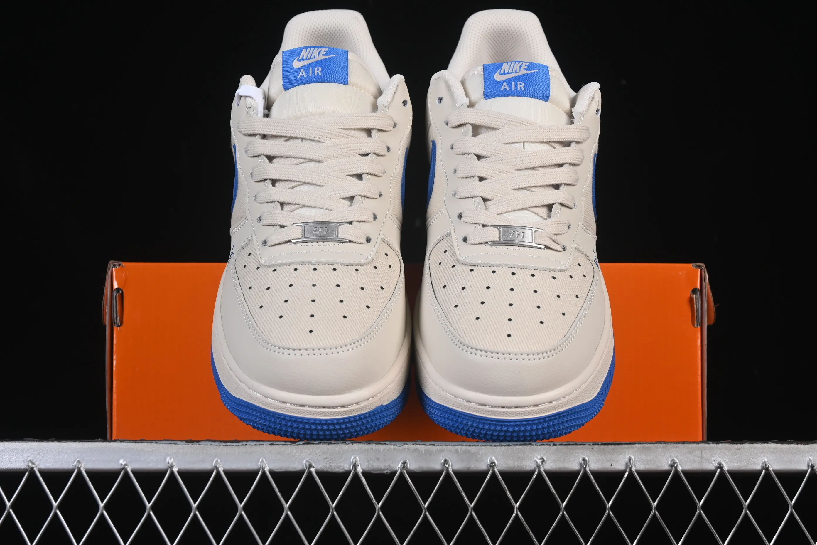 All categories Nk Air Force 1 Air Force series Nk Air Force 1 Low Air Force low-top Nike Air Force 1'07 Low LV co-branded mesh stitching beige Air Force 1 low-top casual sneakers QW5836-025